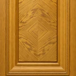 درب طرح چوب عسلی کلاسیک - تصویر 3