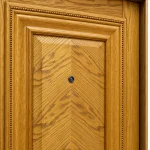 درب طرح چوب عسلی کلاسیک - تصویر 2